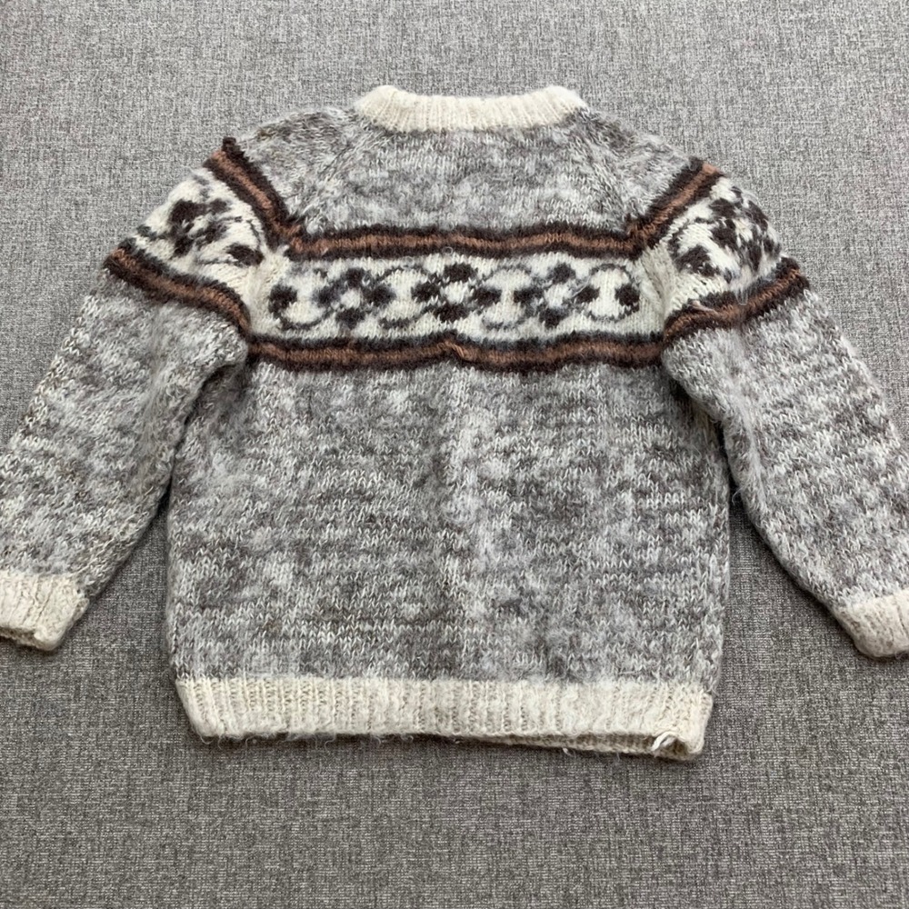 VTG Handmade 100% Wool Fair Isle Sweater Nepal Mens Womens Unisex  L‎ ? READ - Picture 7 of 9